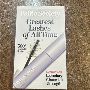 5/$25.00 Polite Society Mascara greatest lashes of all times volume lift length